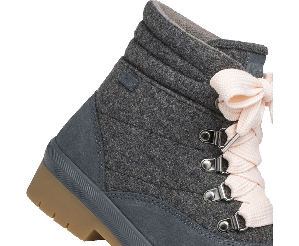 Keds Boots Grey - Camp Water-Resistant w/ Thinsulate™ - Womens UWLEMI-130